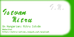 istvan mitru business card