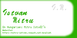 istvan mitru business card